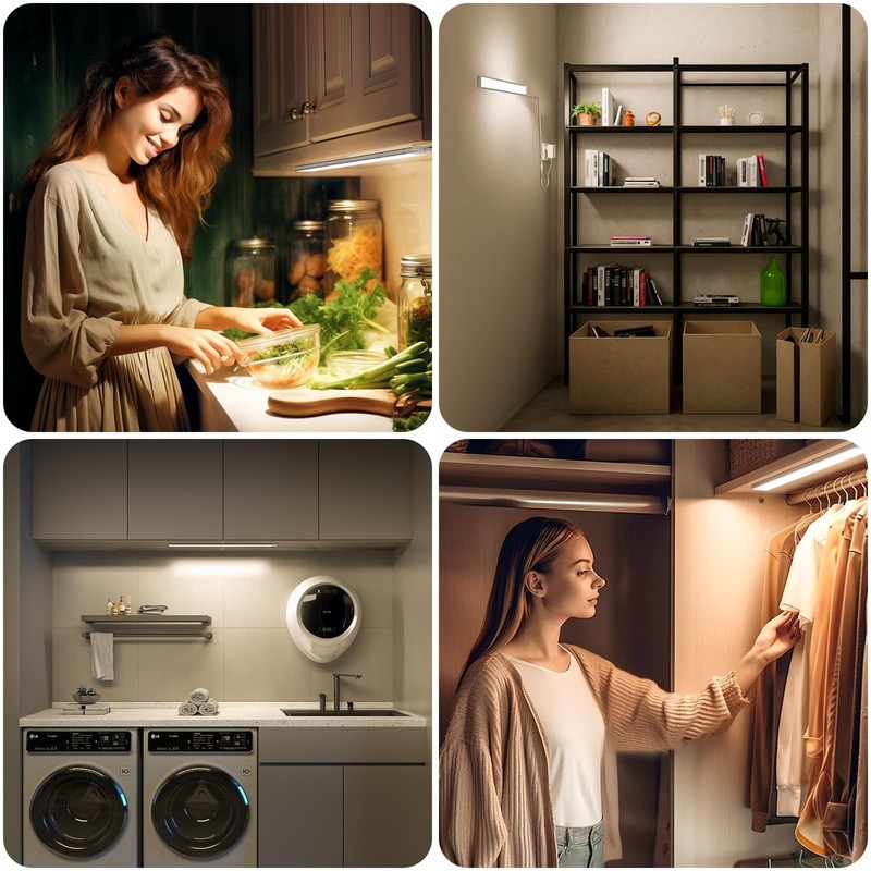MYPLUS 24" Under Cabinet Lights, 5 Color Temps Under Counter