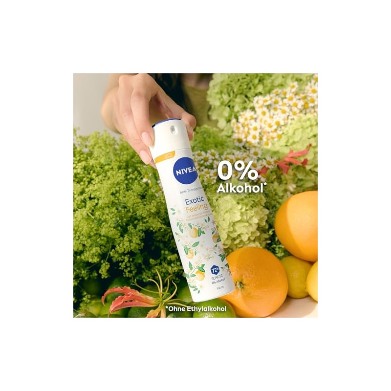 NIVEA Deo Spray Exotic Feeling Limited Edition, Deodorant mit 72h