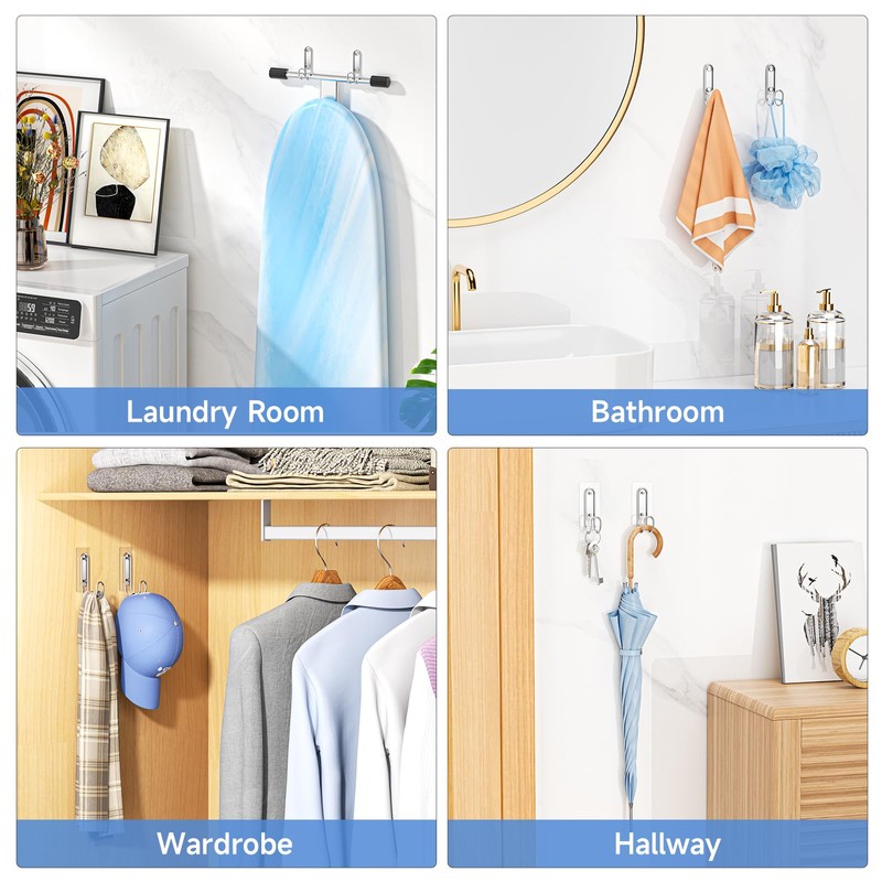XILIMEN Ironing Board Holder Wall Mount, Durable Ironing Board Holder