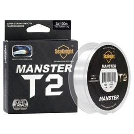 SeaKnight T2 100% Fluorocarbon Single String Fishing Line Fluorocarbon 100 m/110 yds Carp Fishing Monofilament Line Sinking Leader Line 3-35 lb