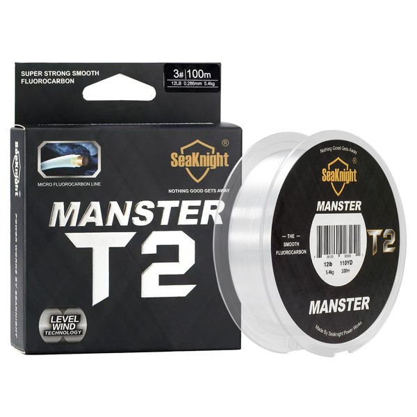 SeaKnight T2 100% Fluorocarbon Single String Fishing Line Fluorocarbon 100