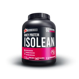 Isolean 2.2 Kg  4.8 Lb sabor Fresas con Crema - 31 gr de proteina de suero de leche en polvo por porcion                                              