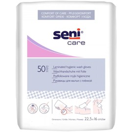 Seni Wash Mitts with Foil, Pack of 50