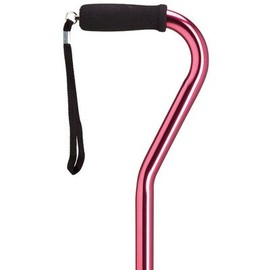 Ladies Adjustable Center Balance Offset Cane Rose -Affordable Gift! Item #DHAR-9051022