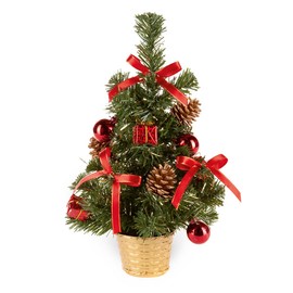 30cm Red Dressed Christmas Tree