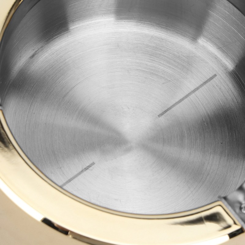 Stainless Steel Ashtray with Matches Lighter Function for Home Office