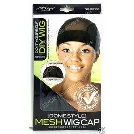 Do It Yourself Mesh Dome Wig Cap Cool Mesh Spandex With Wide Elastic Band DIY001 by China.