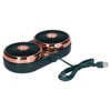 Car Fan 360° Rotatable 3 Speed DualHead USB Powered Mini