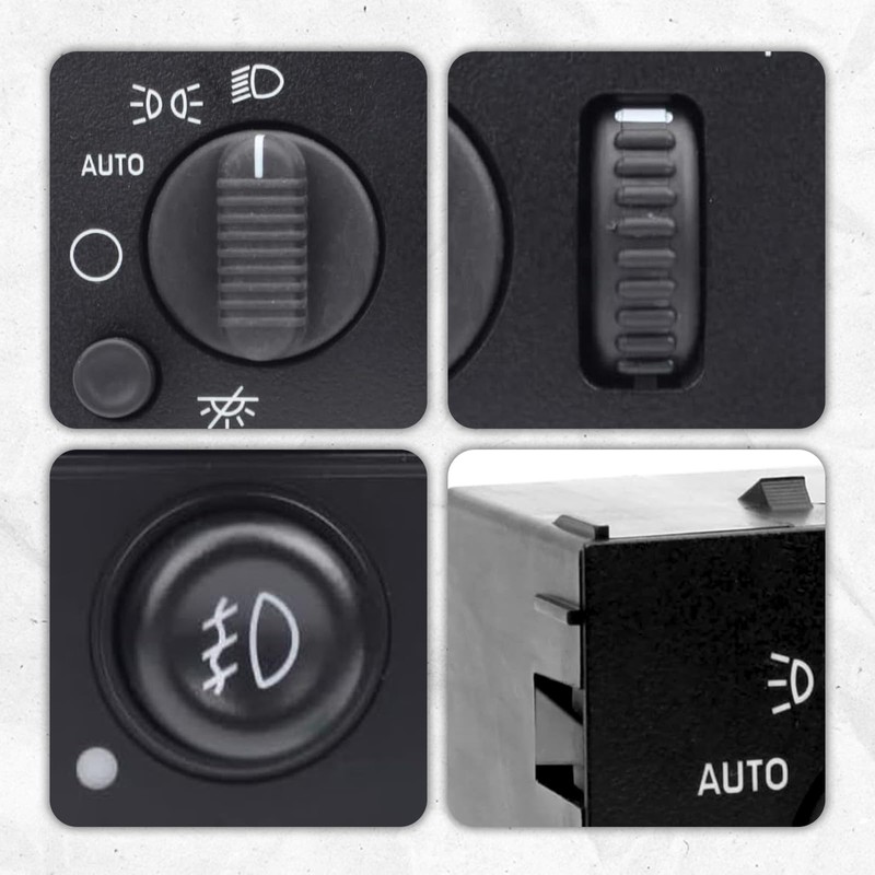 Headlight Switch & Cargo and Fog Lamp Switch Replacement for