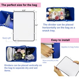 2PCS bag accessories(bag divider+ bag phone holder) Accessories for Bags Compatible with Bag Original X Large Organizing Bags and Divide Space with