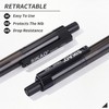 Sikao Black Pens Bulk, 60 Pack Retractable Ballpoint Pens, Black