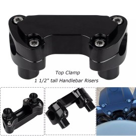 Unbranded 1 1/2" Handlebar Riser Clamp 1" Bar For Harley Sportster XL Dyna FXD Softail