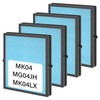 4 Pack MK04 Air Filter Replacement For AROEVE MK04 MG04JH