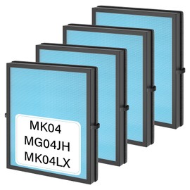 4 Pack MK04 Air Filter Replacement For AROEVE MK04 MG04JH Air Puri-fier Model DH-JH04. 4-Layers True HEPA Filter Replacement For MK04 MG04JH Air Puri-fier - Standard Version. Compare to Part# MK04LX