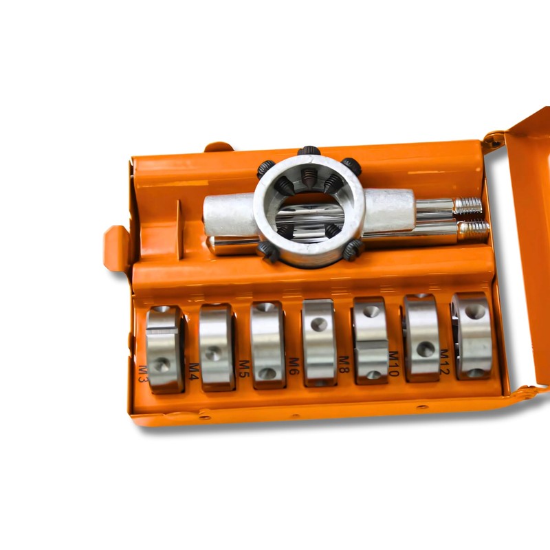 Set of 8 Thread Cutter M3-M12 Thread DIN223 Threading Die