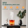 BWJBSW Essential Oil Diffuser Himalayan Salt Lamp Combo 400ml Ultrasonic