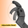 HARFINGTON C Hook Spanner Wrench, 1-1/4 to 3 inches Adjustable