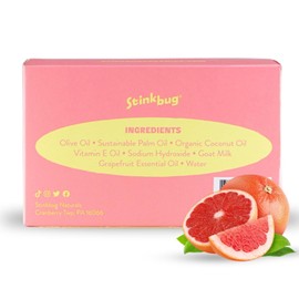 Stinkbug Natural Organic Goats Milk Soap With Grapefruit, Natural Ingredient, 4 Ounce Pack of 1