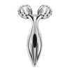 Wiccan 3D Beauty Facial Roller, Silver, Y-Shaped Beauty Roller, Massage