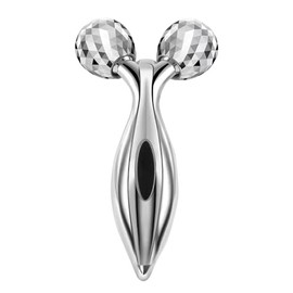 Wiccan 3D Beauty Facial Roller, Silver, Y-Shaped Beauty Roller, Massage Roller, Small Face Roller for Face & Body, 3D, No Charging Required, Waterproof, Micro Current, Gentle Current, Unisex