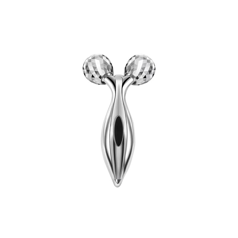 Wiccan 3D Beauty Facial Roller, Silver, Y-Shaped Beauty Roller, Massage