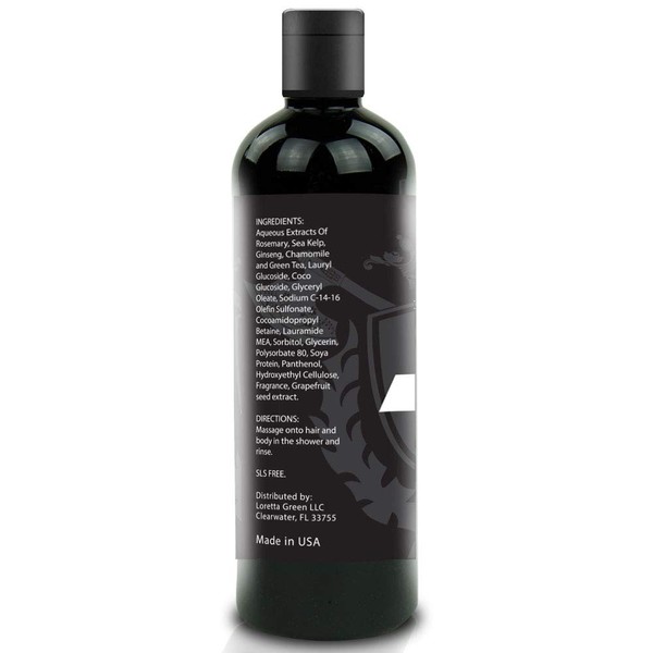 Henry Cavendish Hair and Body Wash - SEXXY - Shampoo Gel and Body Wash or everyday Use! Fresh. Vivid. Very Sexxy.