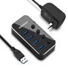 RSHTECH Hub USB alimentado, 4 puertos USB 3.0 divisor de