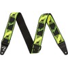 Fender® Neon Monogram Strap Nylon Guitar Strap 5 cm Green/Yellow
