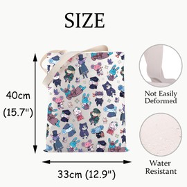 Cartoon Character Tote Bag Anime Lover Gift Adventure Game Lover Gift RPG Game Shoulder Bag RPG Themed Gift For Gamer