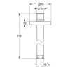 GROHE Rainshower Neutral Shower Ceiling Arm 292 mm Chrome 27484000