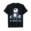 Panda The Struggle Is Real Sollevamento Pesi, Fitness, Palestra, Divertente