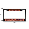 Rico Virginia Cavaliers Black Metal License Plate Frame Holder