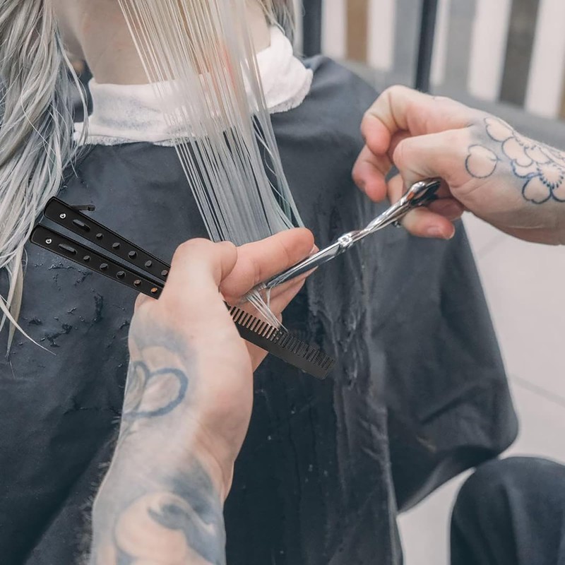 Butterfly Comb Stainless Steel Foldable Pocket Comb - Spring Hair
