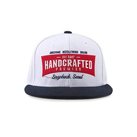 Snapback Hat Originals Clean Up Adjustable Style Unisex Cap CABA0065 (Whitenavy)