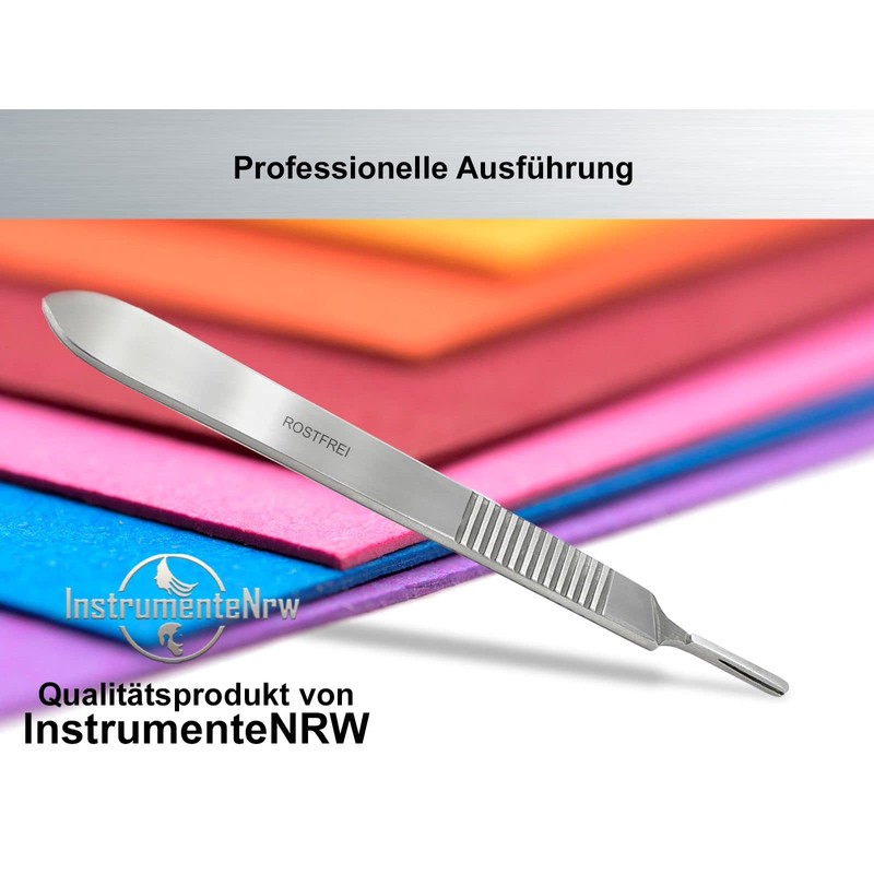 Scalpel Handle Scalpel No. 3 for Scalpel Blades Stainless Steel