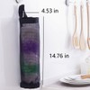 JINXUANXUDYL 2 Pcs Plastic Bag Organizer Mesh Garbage Bag Storage