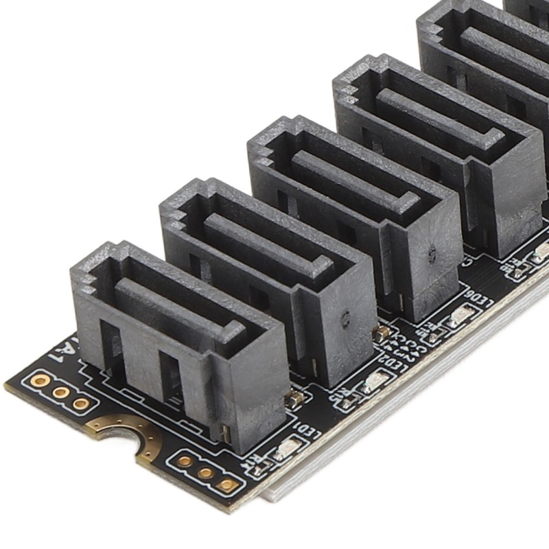 M.2 to SATA3.0 Adapter Card 6Gbps High Speed ASM1166 M.2