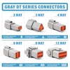 MACHSWON 188PCS Deutsch DT Gray Connector Kit Environmentally Sealed Automotive