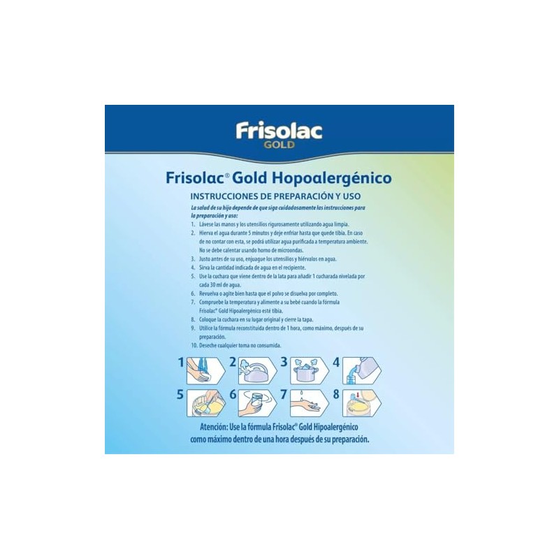 Frisolac Gold Hipoalergénico (0 A 12 Meses) Lata Con 400