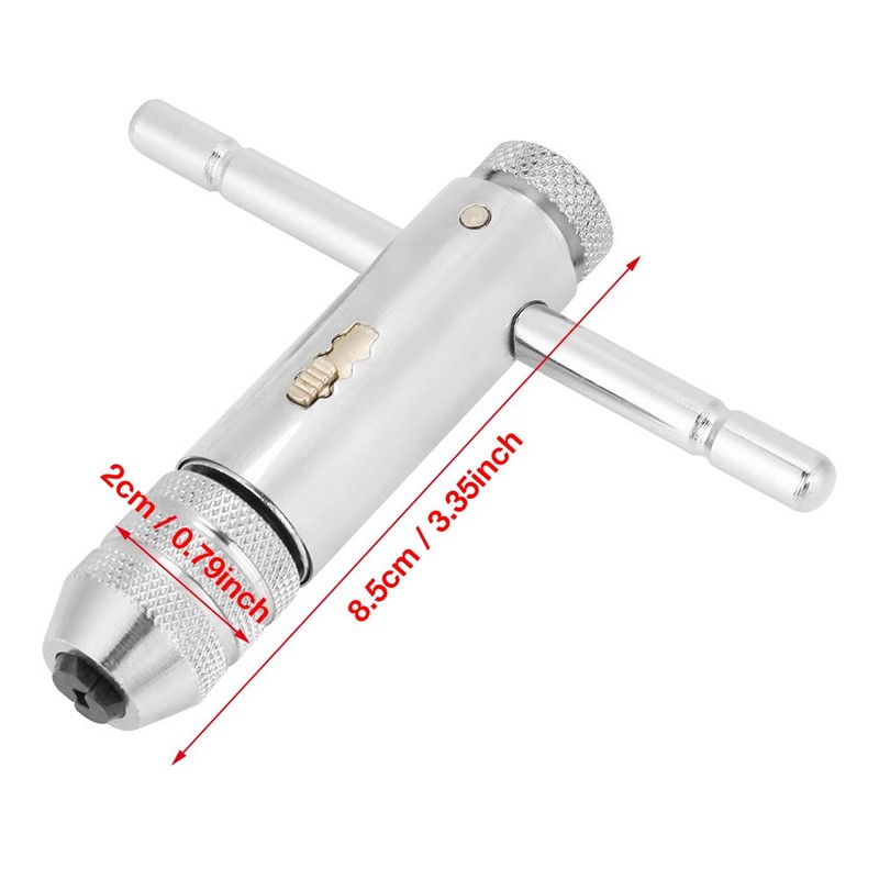 Llave de Carraca Ajustable M3-M8 con Mango T para Juego