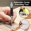 Center Punch, 2 Pcs Spring Loaded Center Hole Punch, Automatic