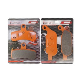 LE LEFOSSI Front Rear Carbon Fiber Brake Pads for Compatible with Harley Davidson FXSB Breakout 2013-2014 FSX Blackline 2011-2013 FA457F FA458R