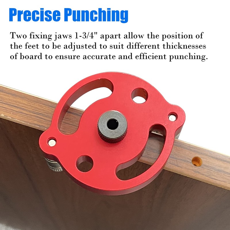 Sutekus Dowel Jig Drill Guide, Vertical Pocket Hole Jig Kit,