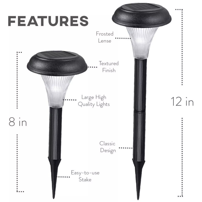 GardenBliss Best Solar Lights for Outdoor Pathway, 10 Brightest Light