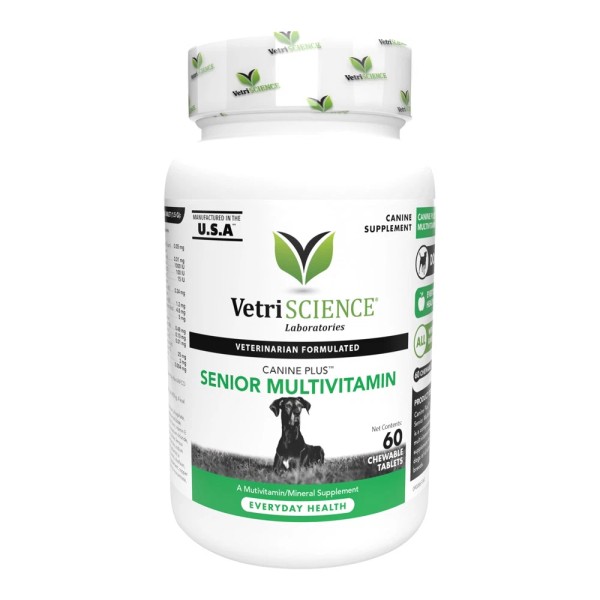 VetriScience Canine Plus Senior Multivitamin Formula for Older Dogs 60