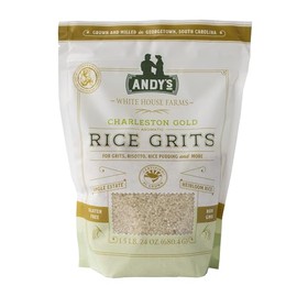 Andy’s Charleston Gold Rice Grits by White House Farms| Gluten Free & Non GMO | Sugar Free, Aromatic | Harvested in The USA | 1 Pack |24 Oz (1.5lb)