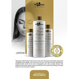 Renew Hair Professional Brazilian Afro Hair Smoothing treatment,Keratin Protein,Texture Reliase ,Vegan Formaldhendy Free 500ml