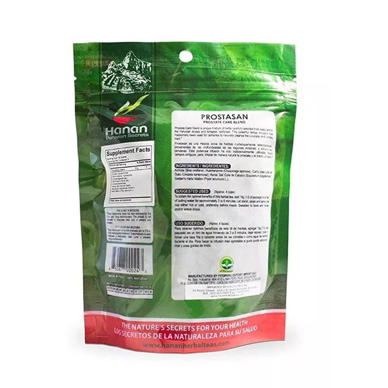 Hanan Peruvian Secrets Prostasan Herbal Tea | 100% Natural Prostate