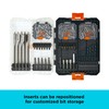 BLACK+DECKER Screwdriver Bit Set and Drill Bit Set, 130-Piece (BDAST130SETFF)