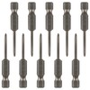 LDEXIN 10Pcs Phillips Screwdriver Bits 1/4 Inch Hex Shank S2